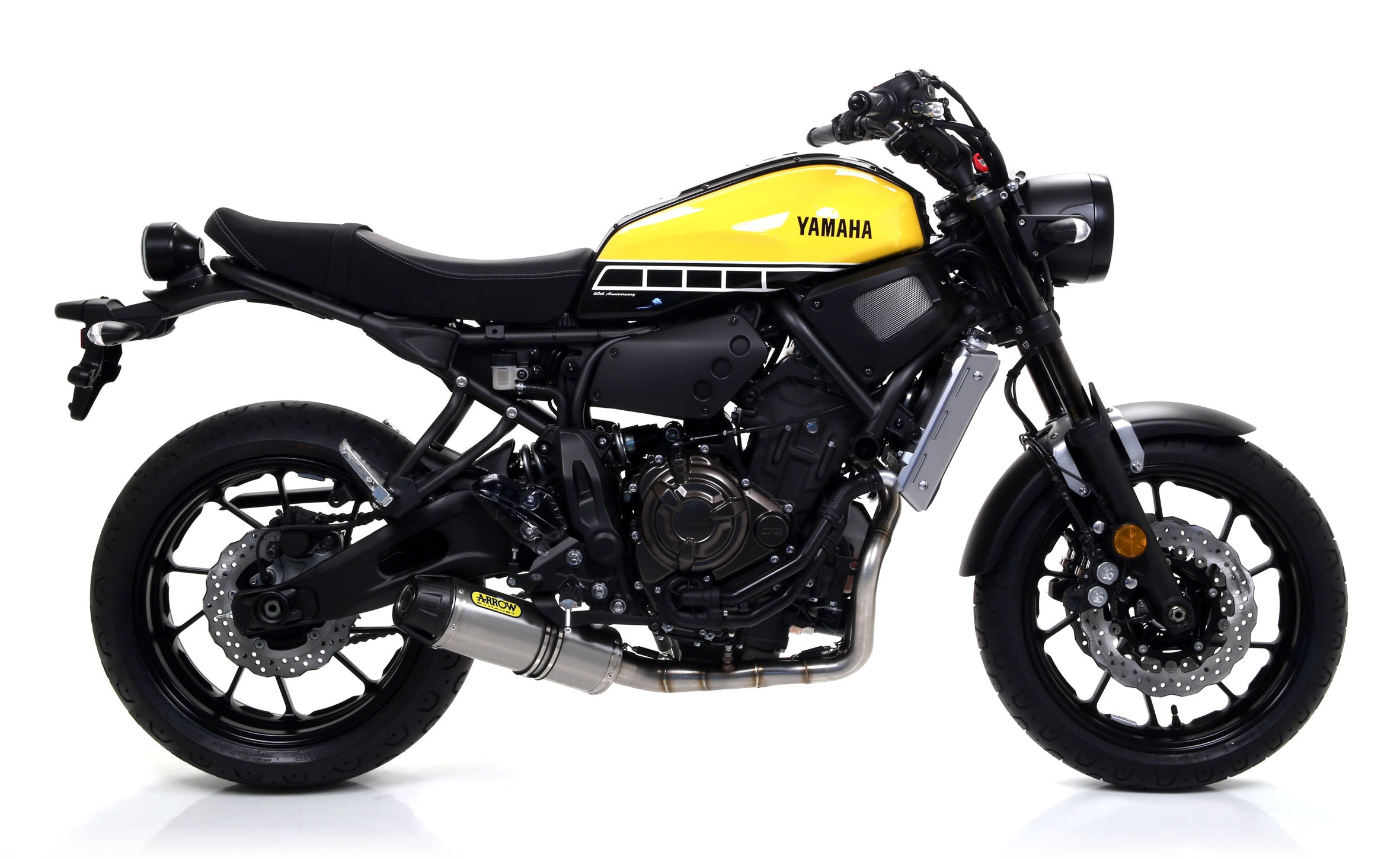 COMPLETE EXHAUST APPR. EC+ECE REBEL TITANIUM-CARB ARROW YAMAHA XSR 700 16-20