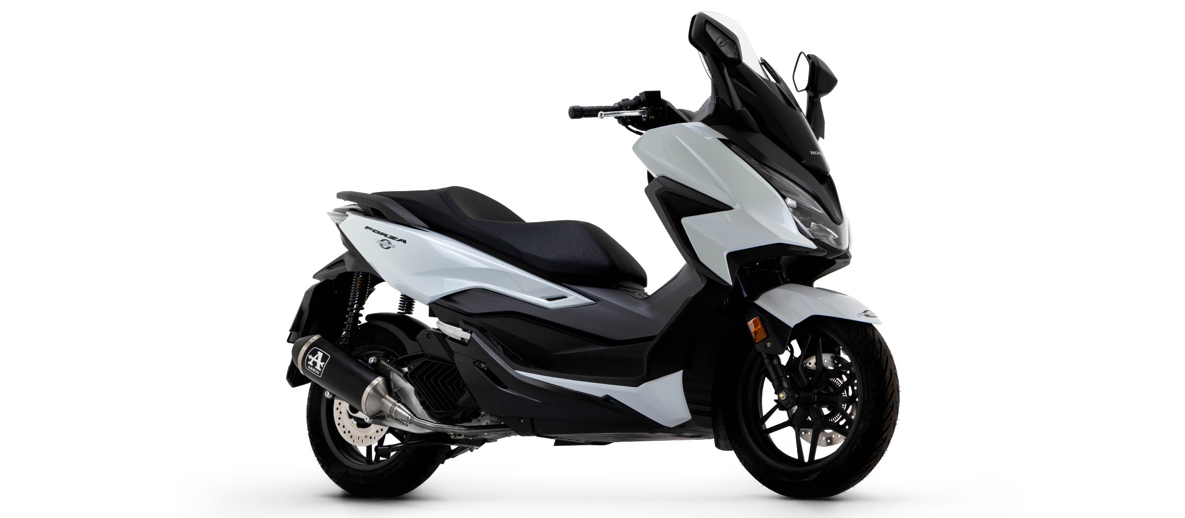 COMPLETE EXHAUST APPROVED E5+E9 URBAN BLACK ALU-CARB ARROW HONDA FORZA 125 2021
