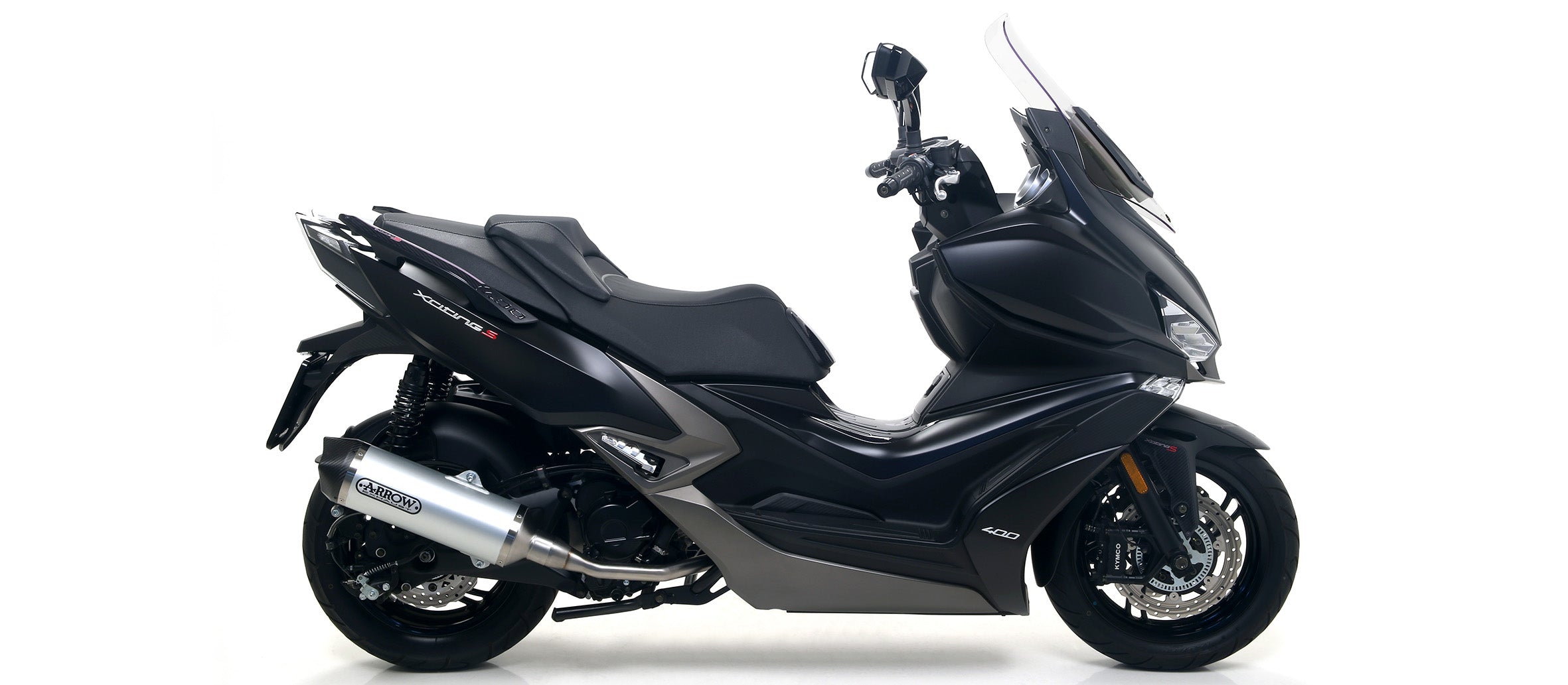 SCARICO OMOLOGATO EC+ECE TITANIO-CARBONIO ARROW KYMCO XCITING 400I S 19-20