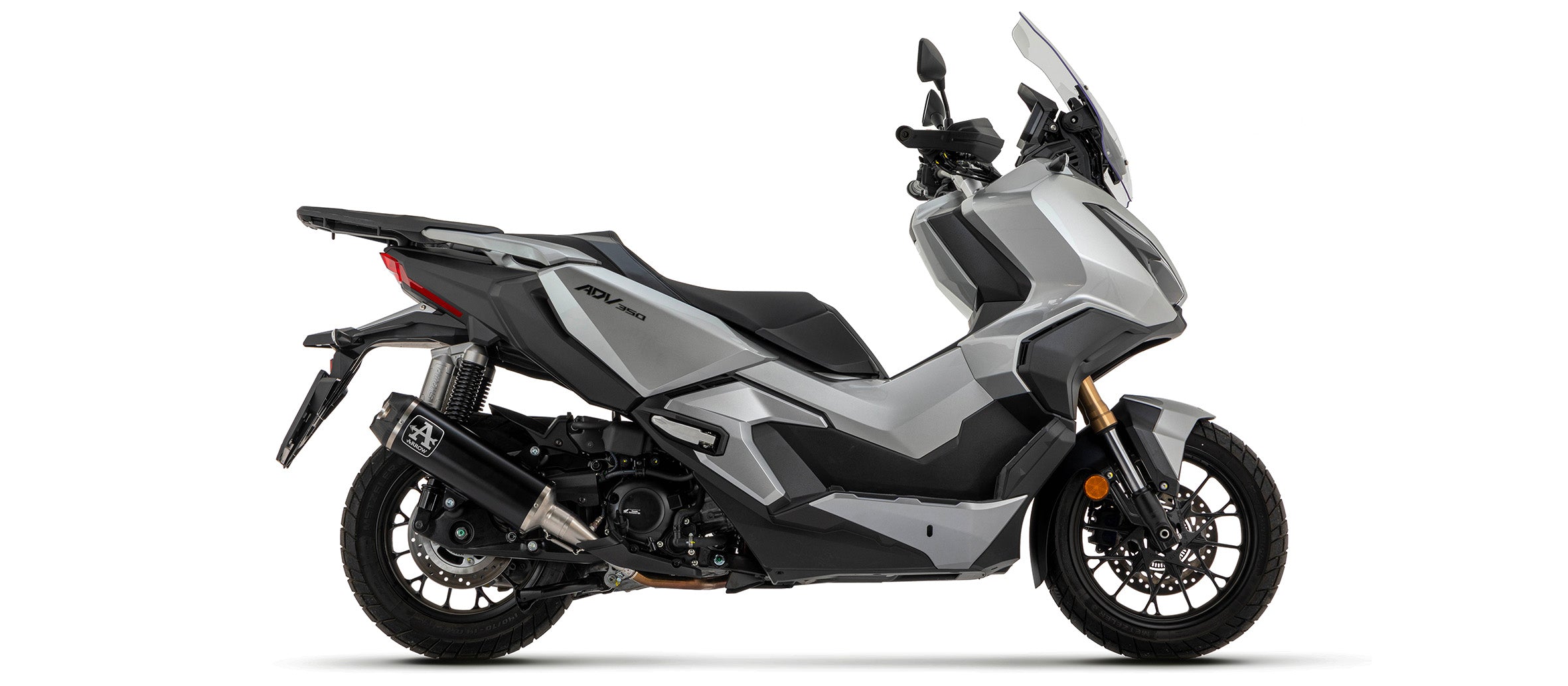 SILENCER APPROVED E9 URBAN ALUMINUM BLACK-INOX BLACK ARROW HONDA ADV 350 2022