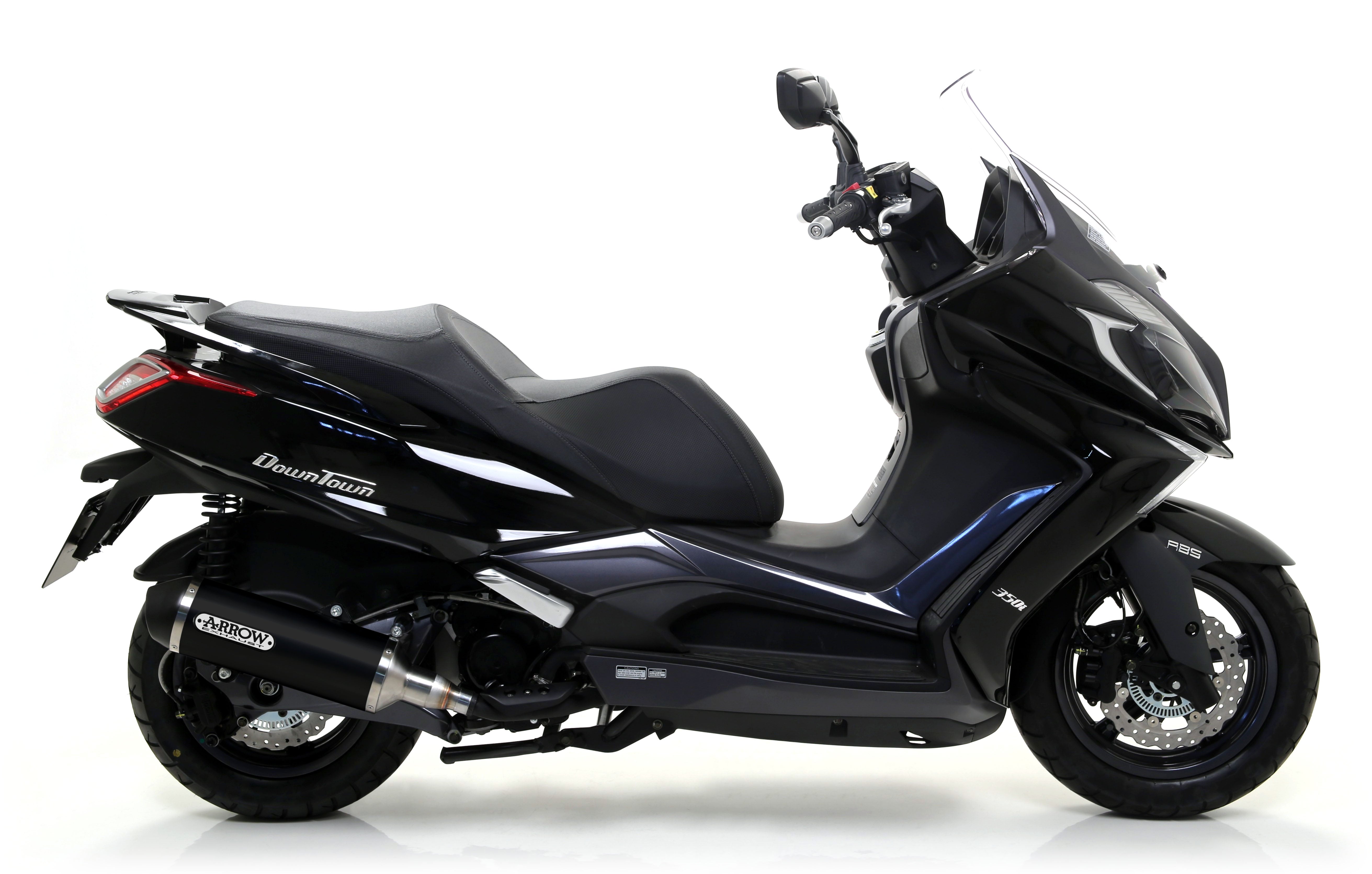 SCARICO COMPLETO OMOLOGATO E5+E9 ALLUMINIO NERO ARROW KYMCO DOWNTOWN 350 17-19