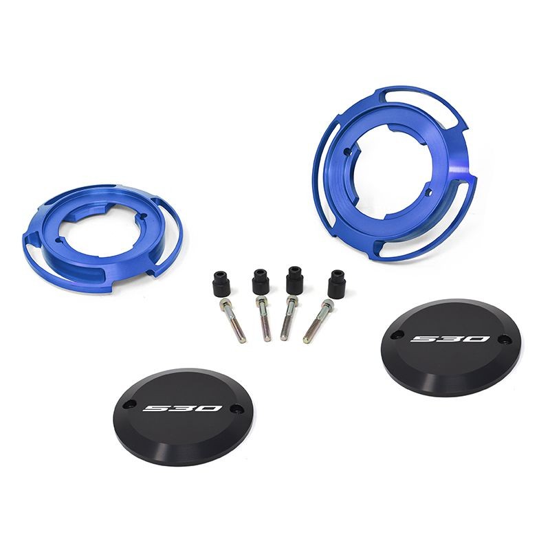 PAIR OF CARTER PROTECTIONS COLOR BLUE JETPRIME YAMAHA T-MAX 530 2017 - 19