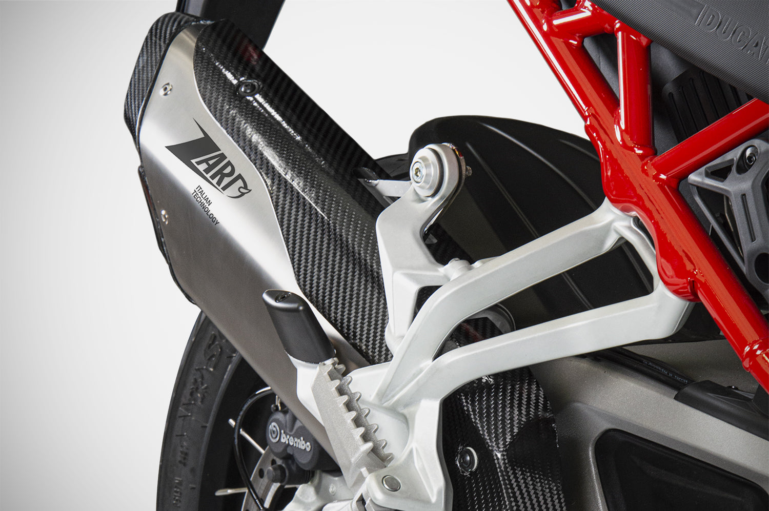 TERMINALE ZARD EURO5 TITANIO-CARBONIO DUCATI MULTISTRADA V4 2021-23