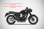 EXHAUST ZARD 2 - 2 STEEL RACING TRIUMPH BONNEVILLE T100 2017-23