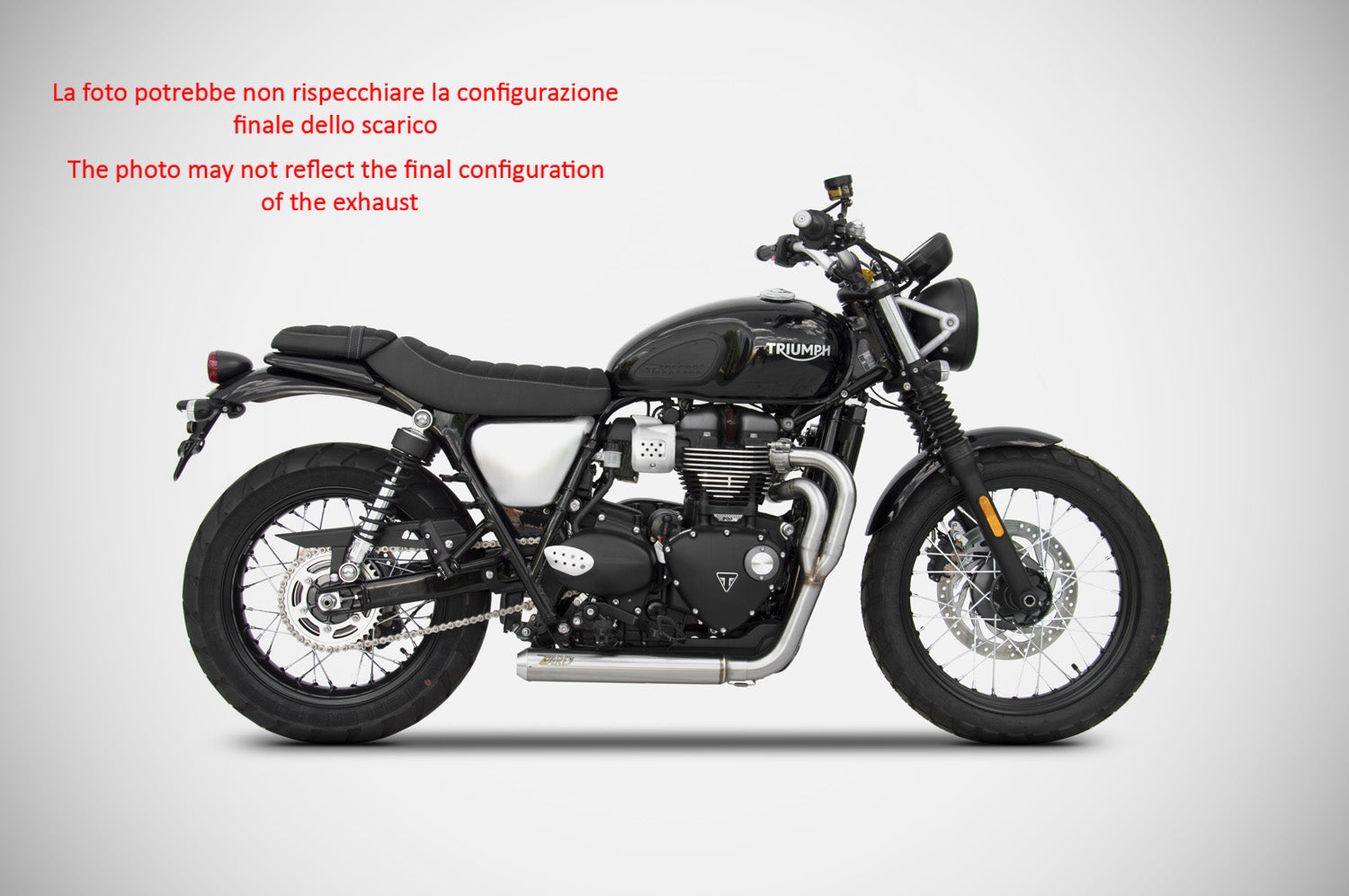 SCARICO COMPLETO ZARD INOX CROSS RACING TRIUMPH STREET SCRAMBLER 2017-23