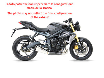 ZARD SLIP-ON STAINLESS STEEL CONICAL RACING TRIUMPH STREET TRIPLE 675 2013-16