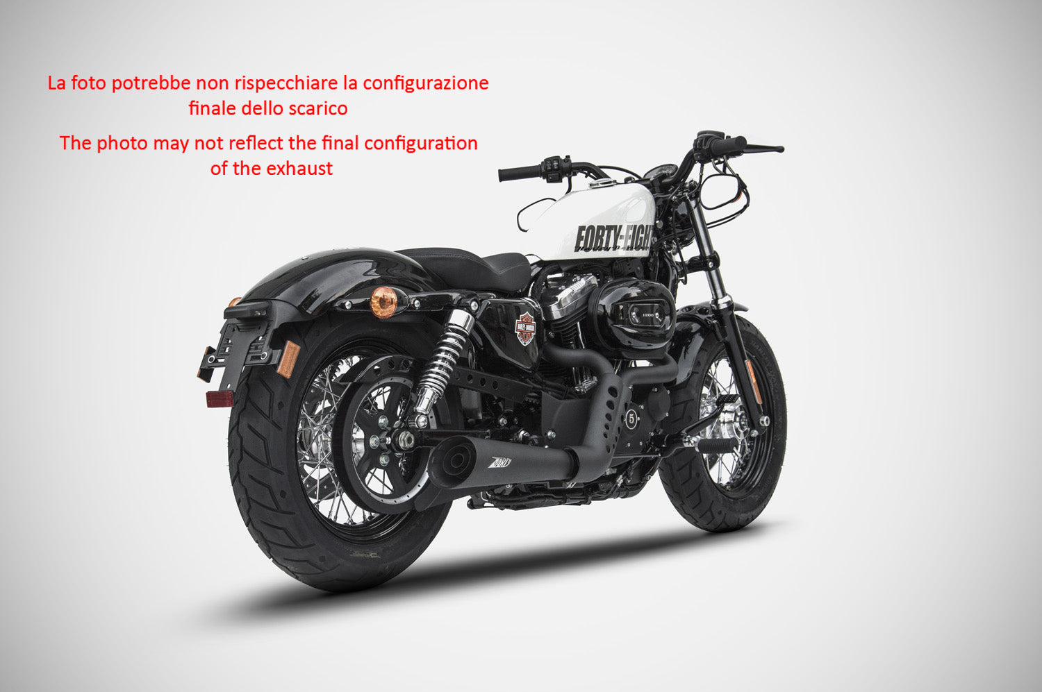 COMPLETE EXHAUST SPORT ZARD STAINLESS STEEL E3 HARLEY DAVIDSON SPORTSTER 2003-13