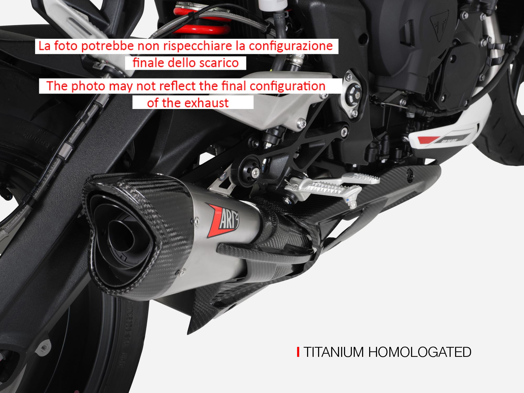 COMPLETE EXHAUST ZARD FULL TITANIUM RACING TRIUMPH STREET TRIPLE 765 2023