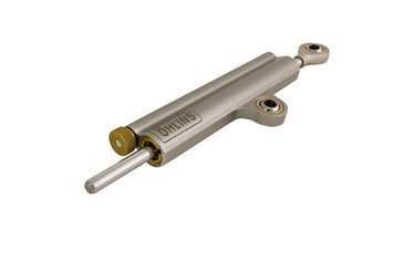 Ohlins linear steering damper kit for Yamaha R6 2006-2016, showcasing the sleek design and mounting components.