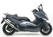COMPLETE EXHAUST APP E5+E9 RACE-TECH IN TIT-CARB ARROW YAMAHA YP 500 T-MAX 08-11