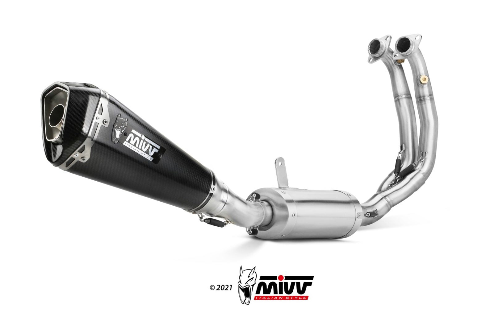 A.013.LDRC SCARICO COMPLETO ALTO CARBONIO MIVV DELTA RACE APRILIA RS 660 2020-22