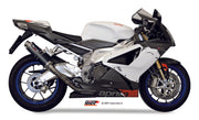 A.004.L2S DOPPIO TERMINALE SCARICO CARBONIO MIVV GP APRILIA RSV 1000 2004 - 08
