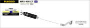 SCARICO COMPLETO OMOLOGATO URBAN ALLUMINIO NERO ARROW PIAGGIO MP3 400 RST 07-11