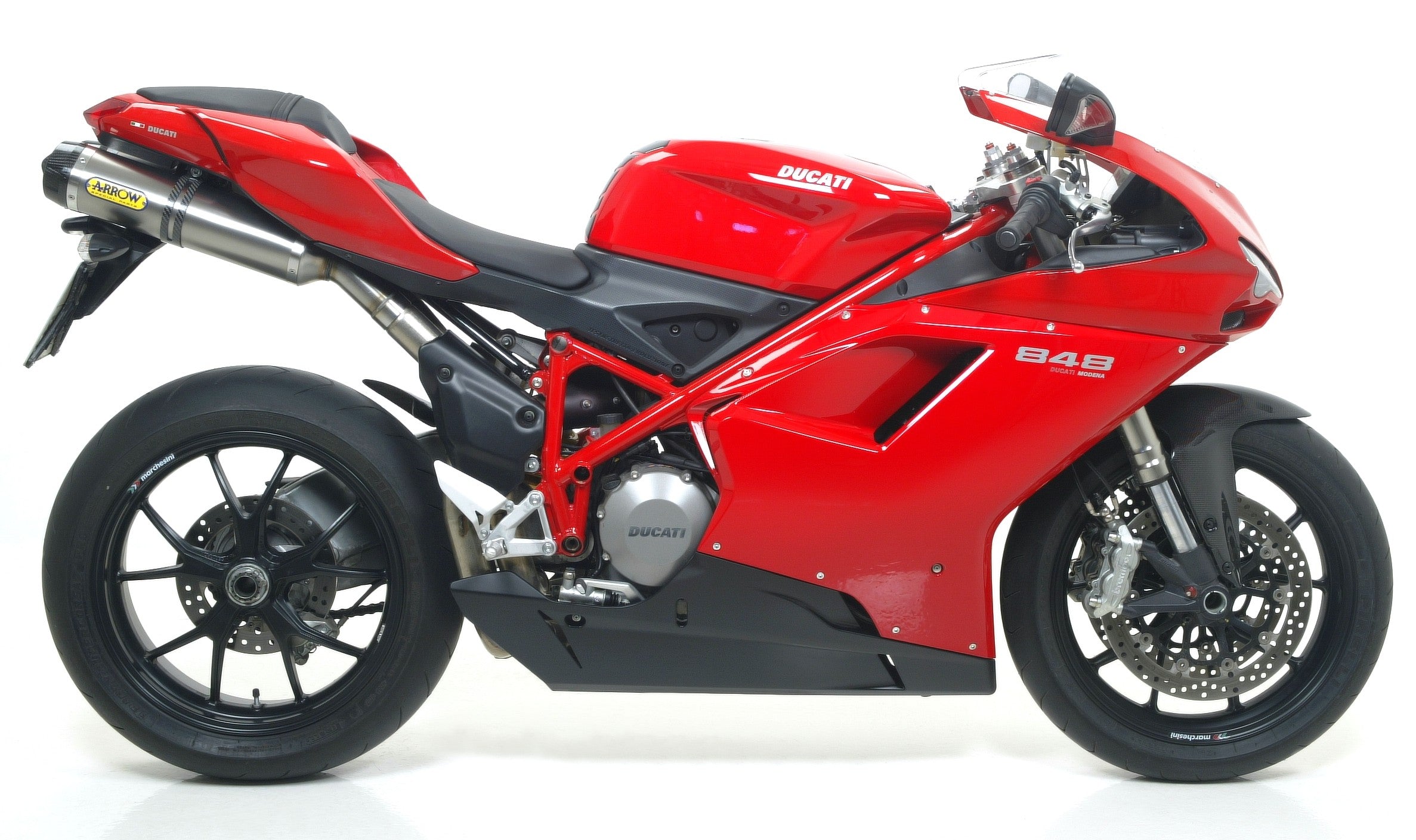 SILENCER THUNDER APPROVED E5+E9 (DX+SX) TITANIUM-CARB ARROW DUCATI 848 08-10