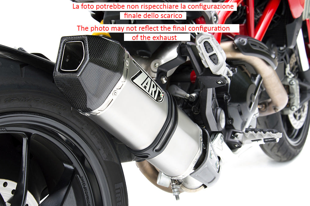 TERMINALE SCARICO PENTA ZARD TITANIO OMOLOGATO DUCATI HYPERMOTARD 821 2013 - 15