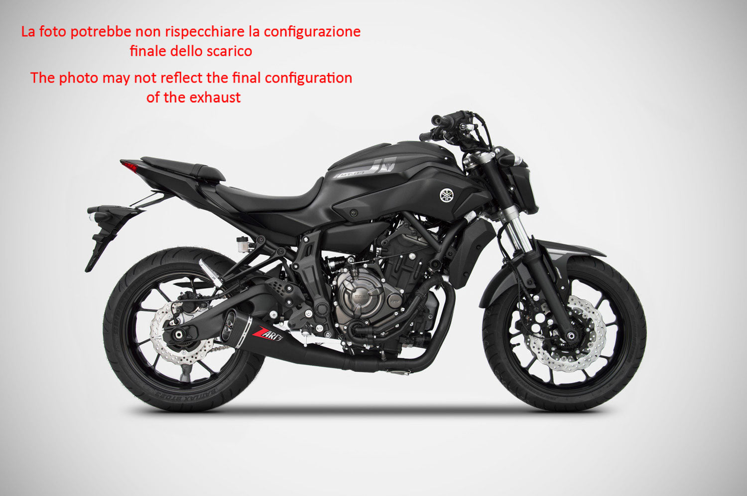 EXHAUST ZARD SHORT EURO3 STAINLESS STEEL-STEEL YAMAHA MT 07 2014-16