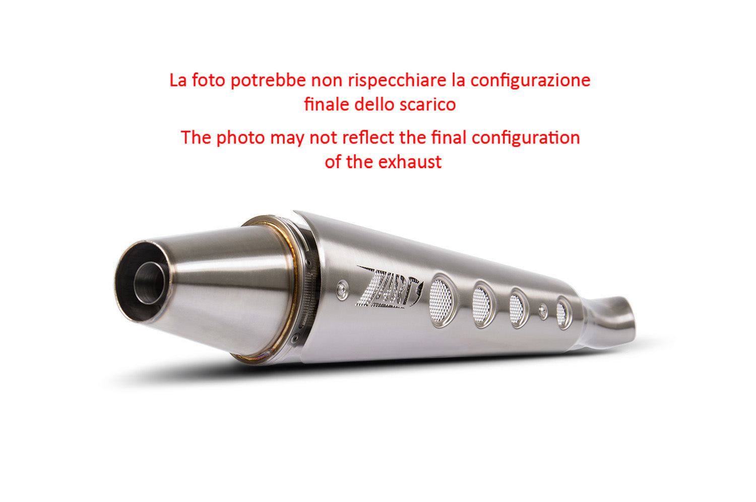COMPLETE EXHAUST ZARD STEEL CONICAL EURO3 TRIUMPH SCRAMBLER 900 2008-16