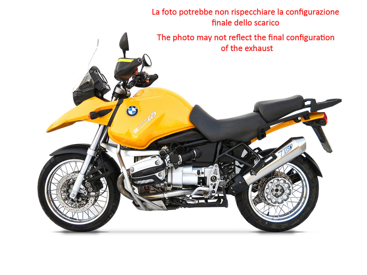EXHAUST ZARD CONICAL STEEL POLISHED RACING BMW R 850 GS 1999 - 07