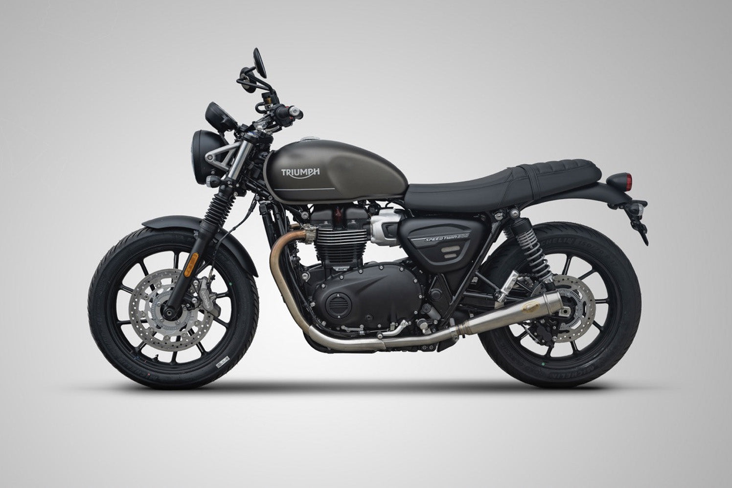 DOUBLE EXHAUST ZARD STEEL EURO5 TRIUMPH SPEED TWIN 900 2021-23
