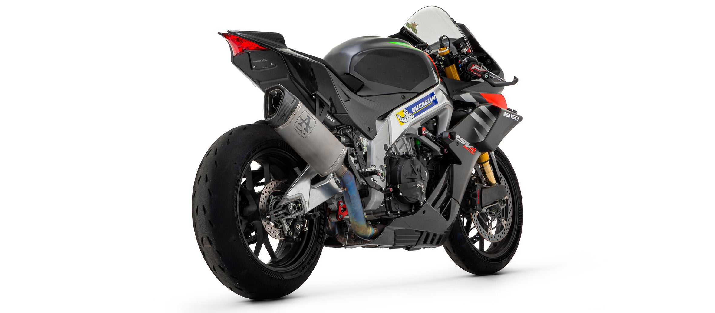 MID PIPE TIT + SILENCER PISTA TIT-CARB ARROW APRILIA RSV4 1100 FACTORY 2019-20