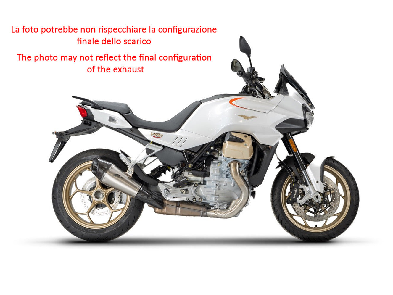 TERMINALE SCARICO ZARD TITANIO OMOLOGATO EURO5 MOTO GUZZI V100 MANDELLO 2023