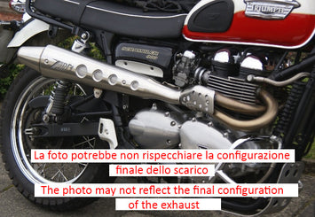 ZARD FULL EXHAUST SYSTEM CARB STAINLESS HIGH E3 TRIUMPH SCRAMBLER 900 01-16