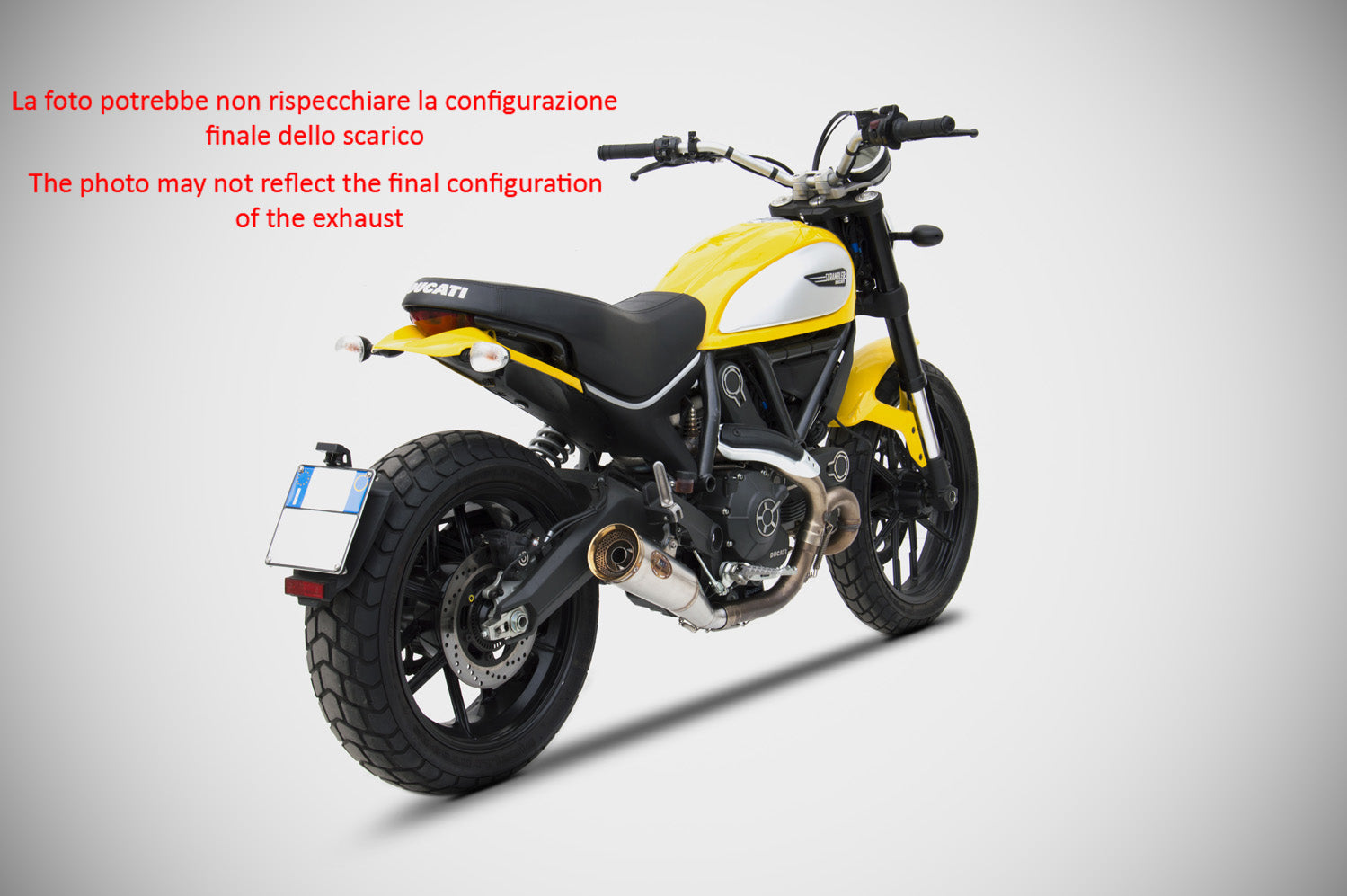 TERMINALE SCARICO ZARD ZUMA INOX-BRONZATO RACING DUCATI SCRAMBLER 800 2015-19