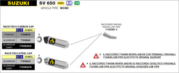 SCARICO COMPLETO ARROW RACE-TECH TITANIO-CARBONIO SUZUKI SV 650 2016-22