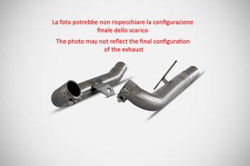 ZARD stainless steel racing decatalytic kit for Triumph Thruxton R/RS 2021-23, showcasing sleek design and craftsmanship.