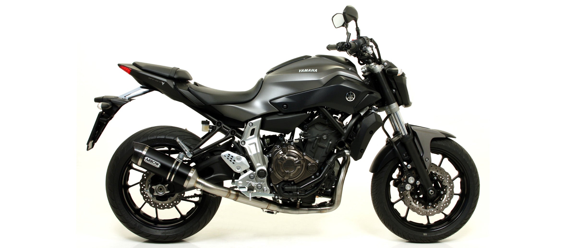 COMPLETE EXHAUST APPROVED EC+ECE HIGH THUNDER ALUMINUM ARROW YAMAHA MT-07 14-20