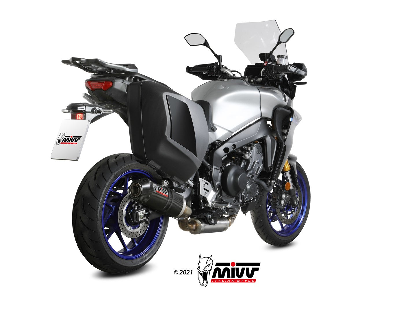 Y.069.L3C SCARICO COMPLETO CARBONIO MIVV OVAL YAMAHA TRACER 900 / GT 2021 - 22