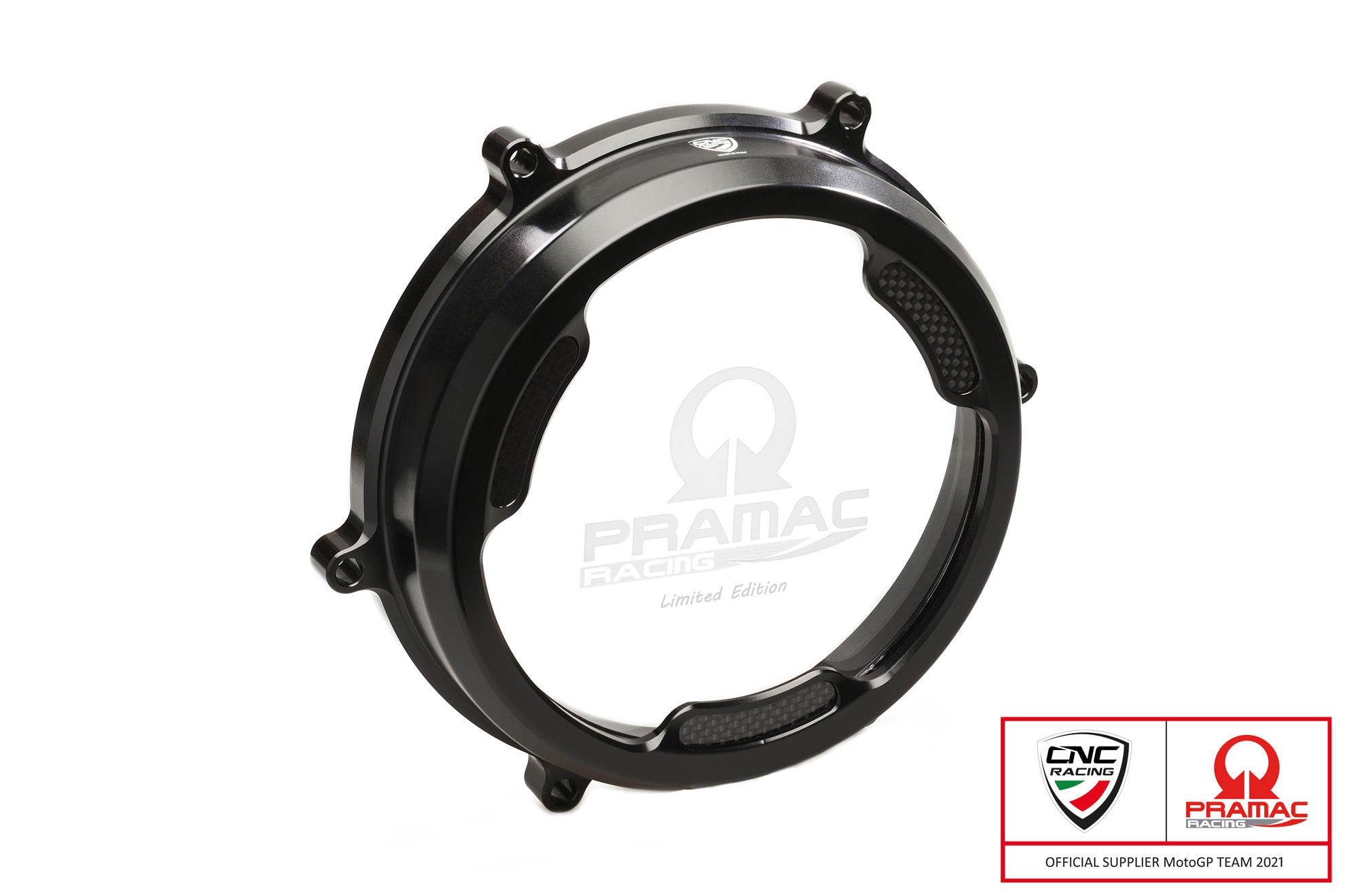 CARTER FRIZIONE TRASPARENTE CARBON PRAMAC CNC RACING DUCATI 955 PANIGALE V2