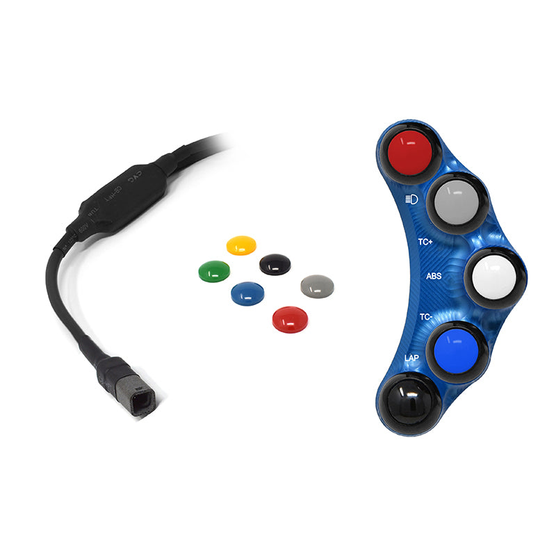 RACING LEFT HANDLEBAR SWITCH BLUE JETPRIME BMW S 1000 R 2014 - 17