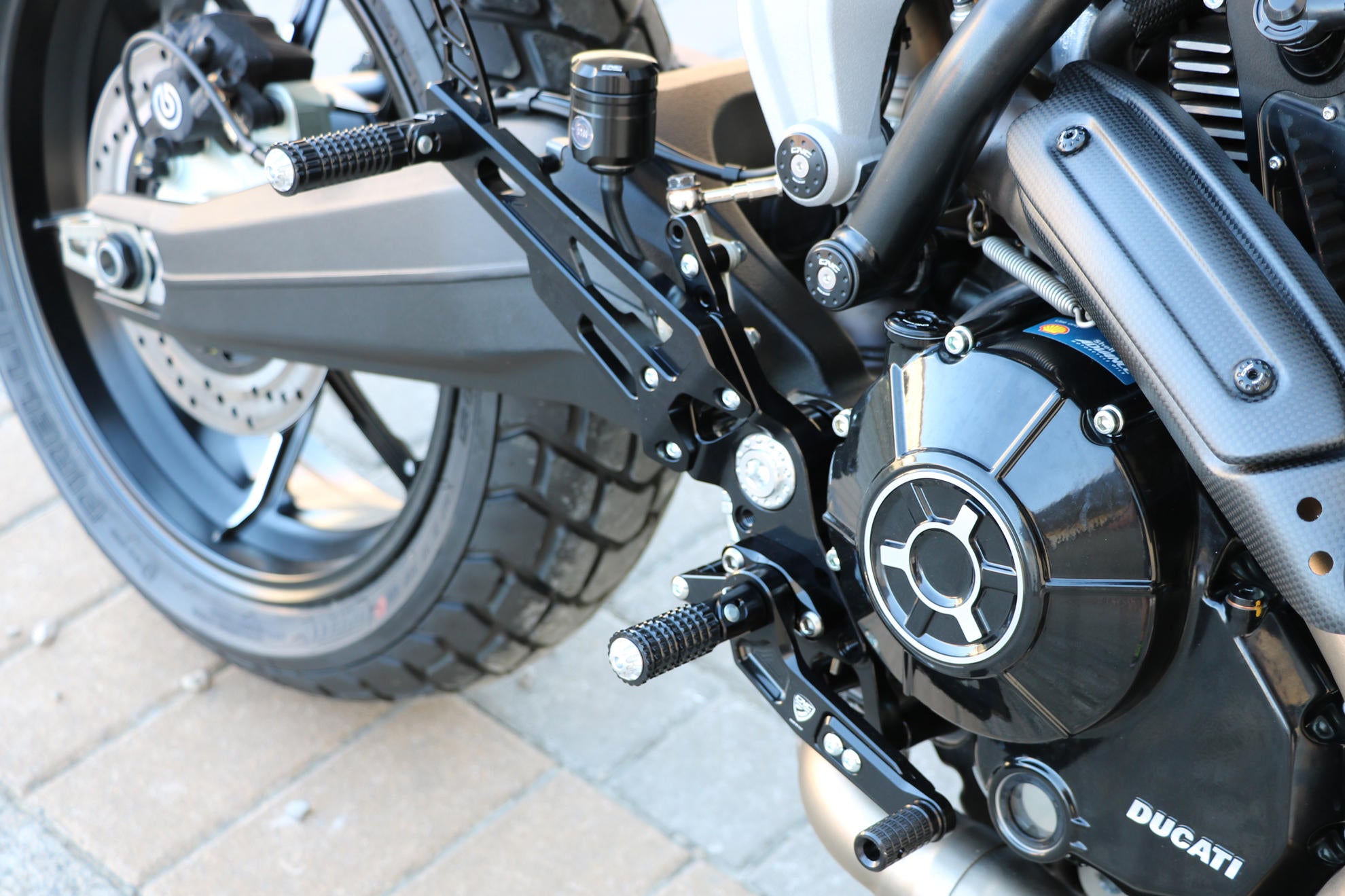 ADJUSTABLE REAR SETS CNC RACING DUCATI SCRAMBLER 1100