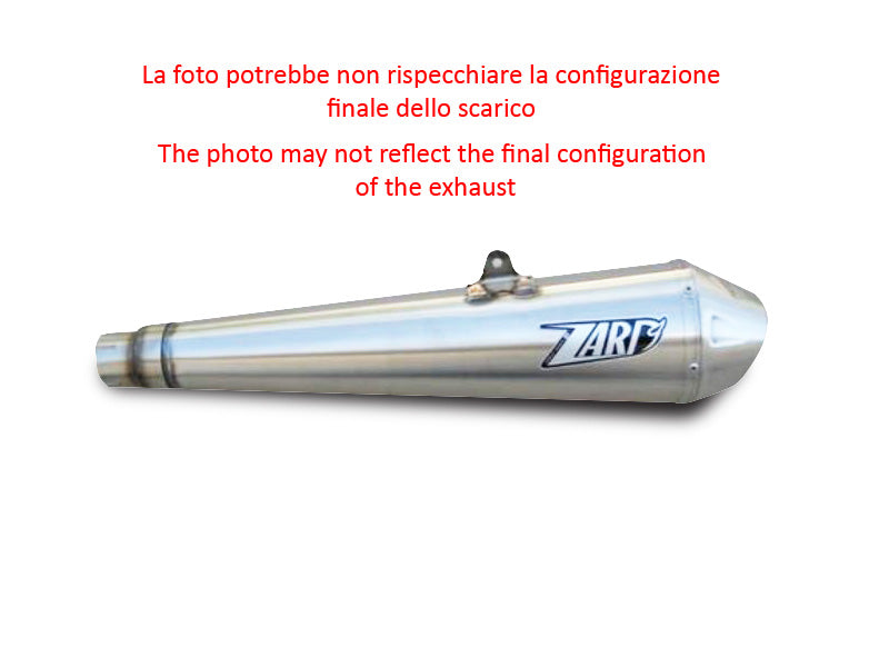 EXHAUST ZARD CONICAL STEEL RACING MOTO GUZZI GRISO 2005-16