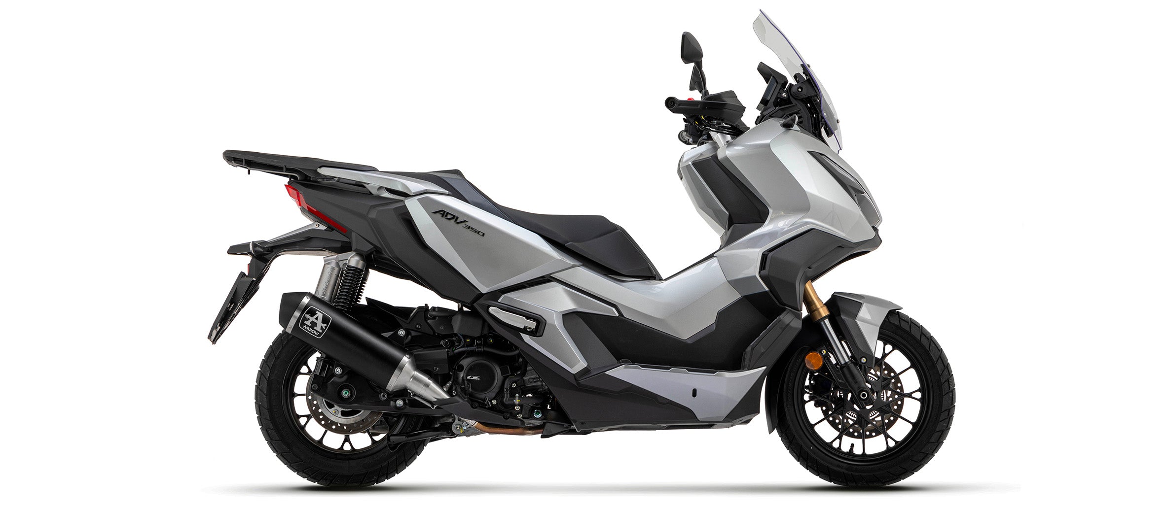 SILENCER APPROVED E9 URBAN ALUMINUM BLACK-INOX BLACK ARROW HONDA ADV 350 2022