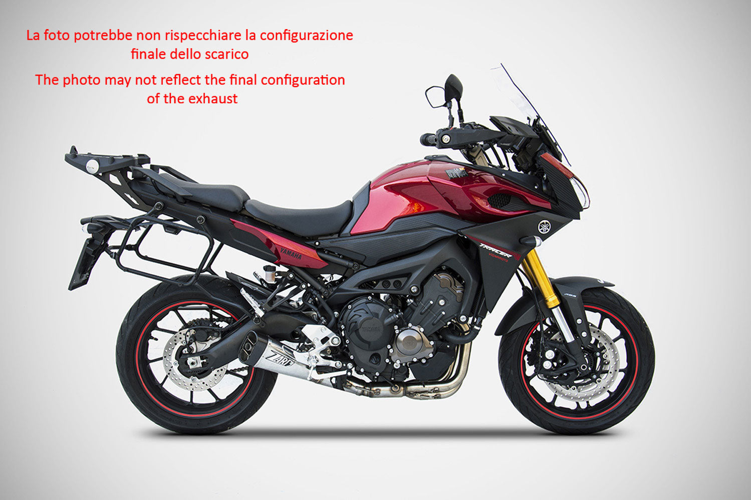 EXHAUST ZARD SHORT EURO3 STAINLESS STEEL-STEEL YAMAHA TRACER 900 2015-16