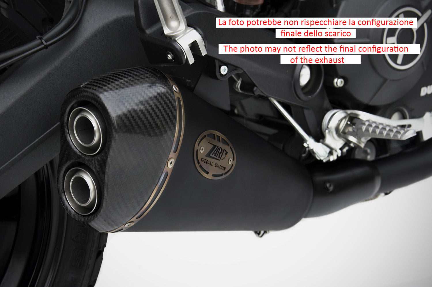 EXHAUST ZARD LOW STEEL APPROVED EURO3 DUCATI SCRAMBLER 800 2015-16