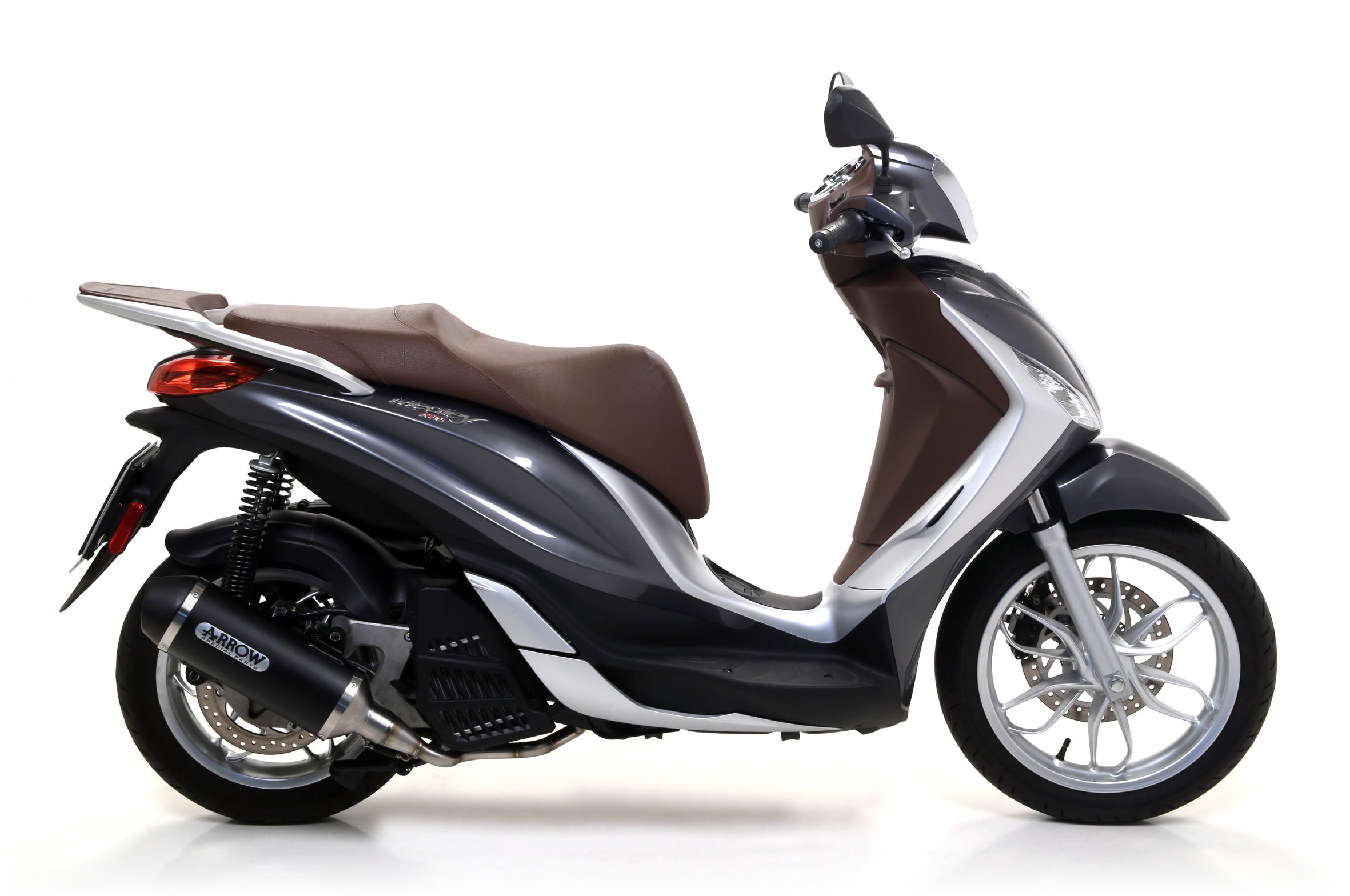 COMPLETE EXHAUST APP URBAN BLACK ALU-BLACK ARROW PIAGGIO MEDLEY 150 16-20