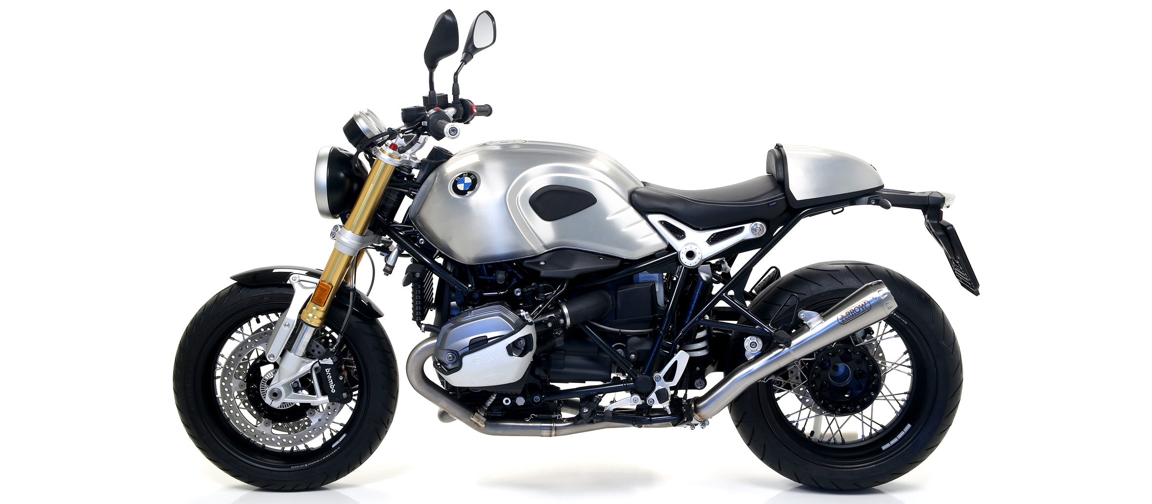 SILENCER PRO-RACE TITANIUM ARROW BMW R NINE T 2014-19