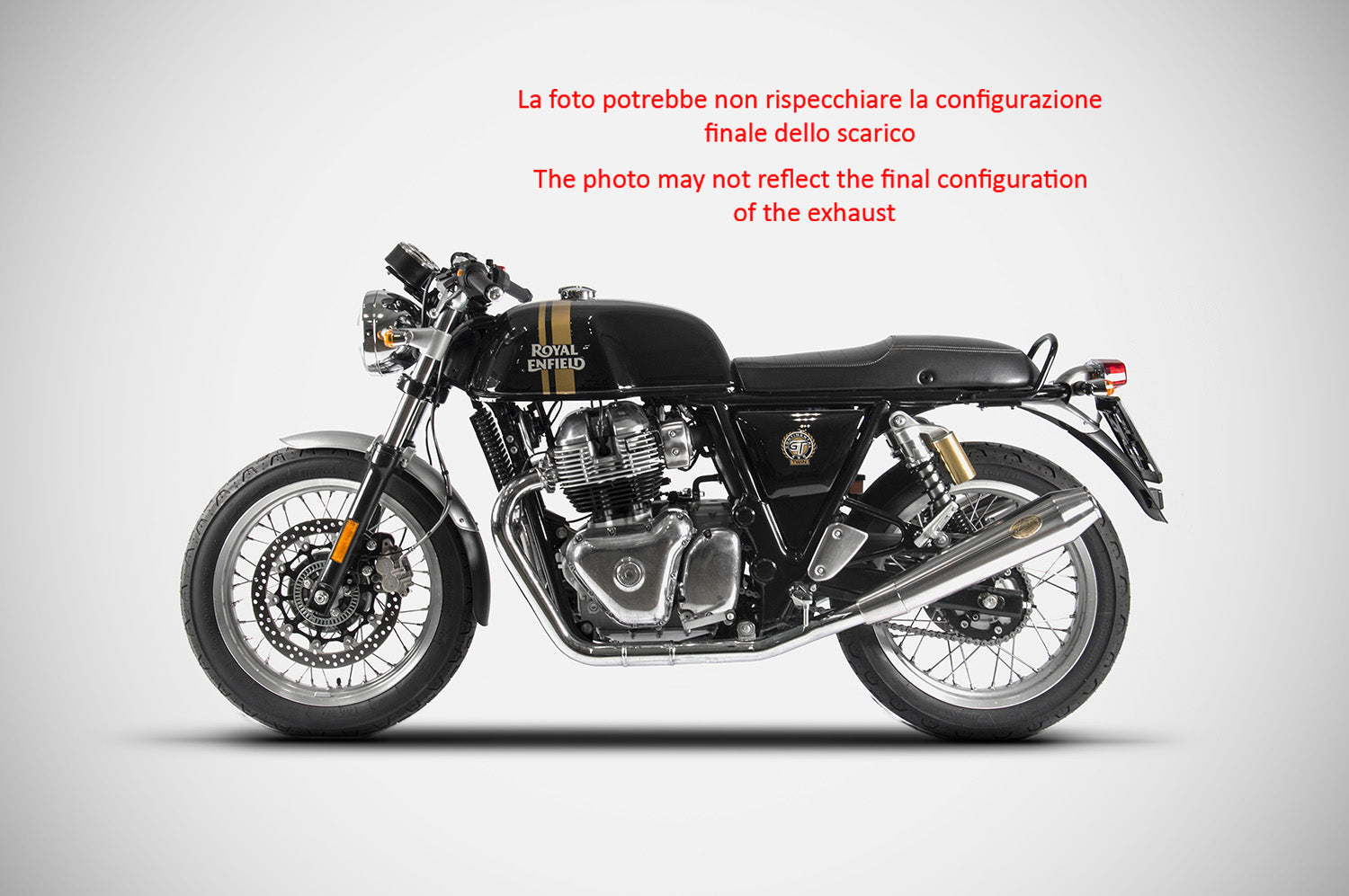 SCARICO ZARD INOX LUCIDO OMOLOGATO E4/E5 ROYAL EINFIELD CONTINENTAL GT 2019-23