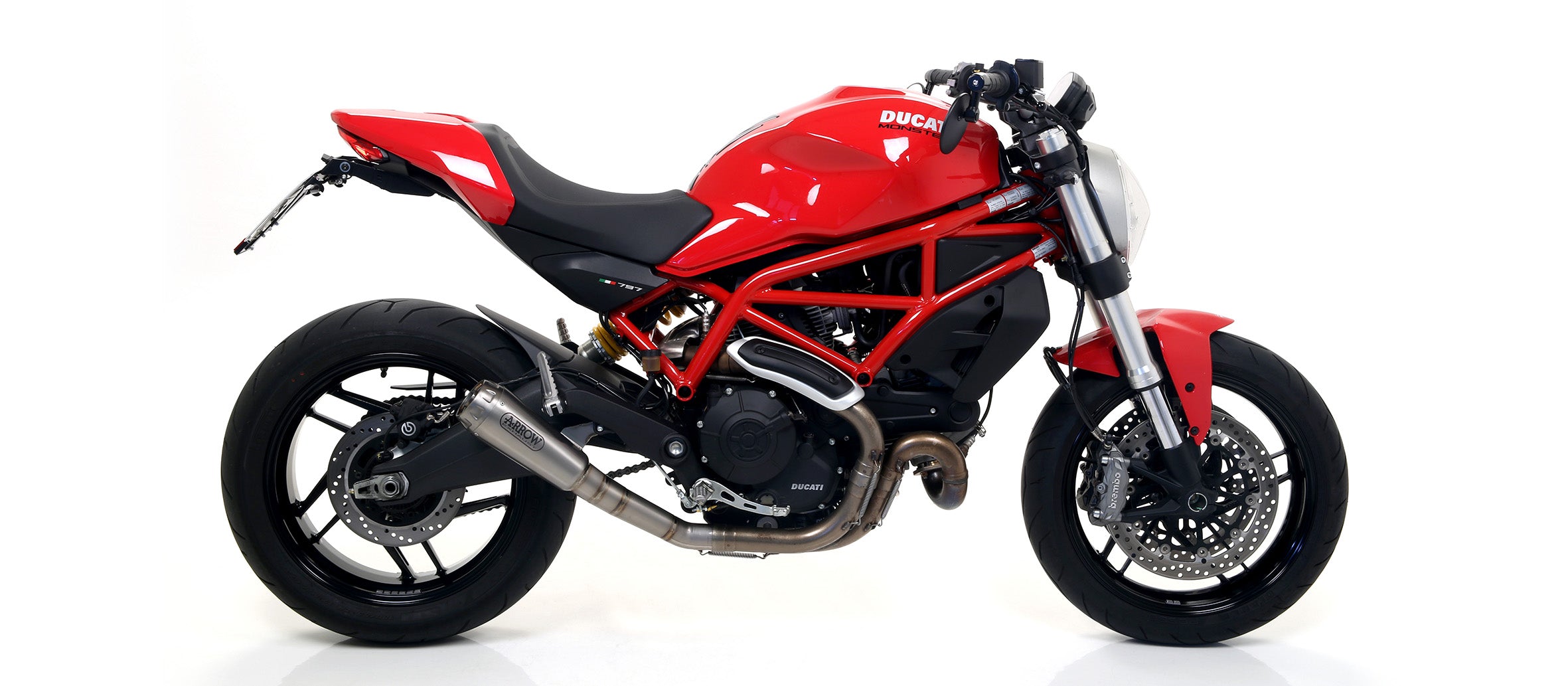 KIT SILENCER APPROVED EC+ECE PRO-RACE NICHROM ARROW DUCATI MONSTER 797 2017-18