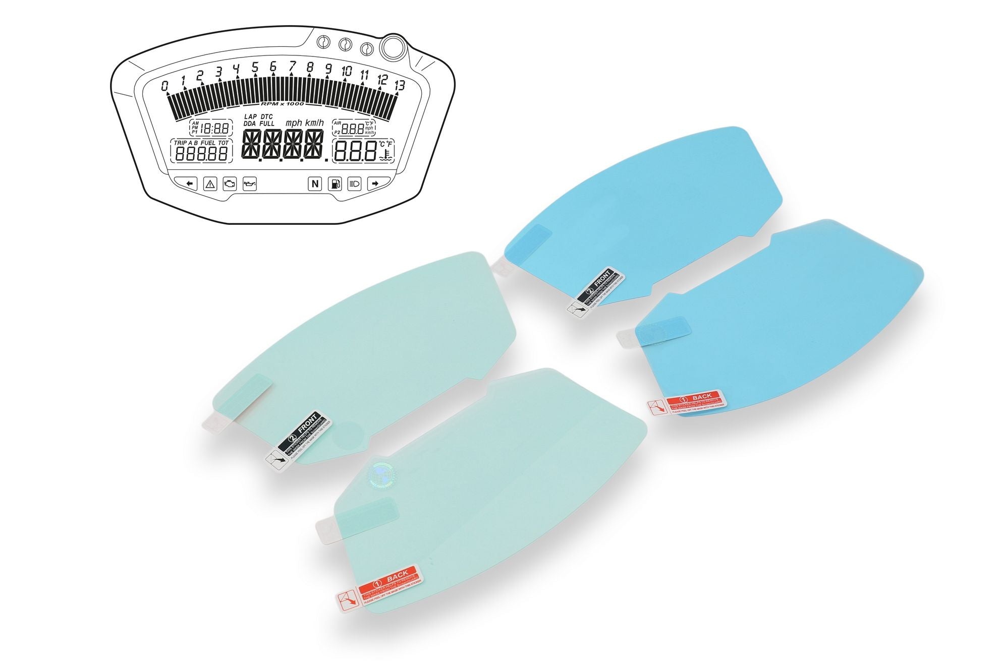 DASHBOARD SCREEN PROTECTORS CNC RACING DUCATI SUPERBIKE 1098 / S / R