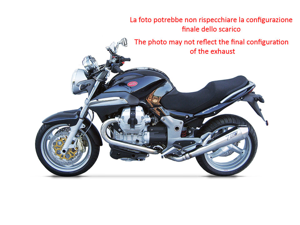 EXHAUST ZARD CONICAL STEEL RACING MOTO GUZZI NORGE 2011-16