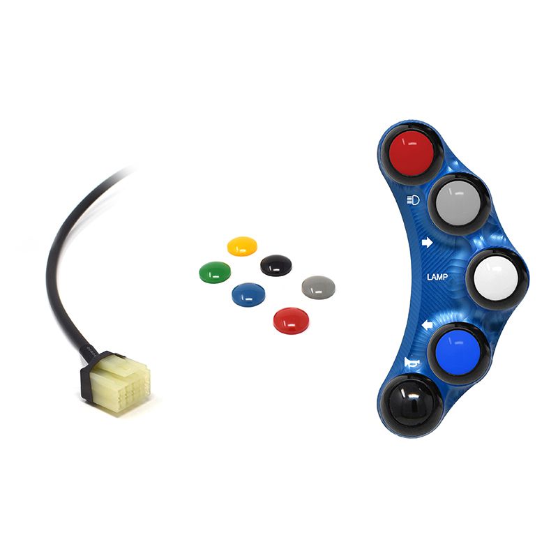 STREET VERSION LEFT HANDLEBAR SWITCH BLUE JETPRIME YAMAHA T-MAX 500 2008 - 11