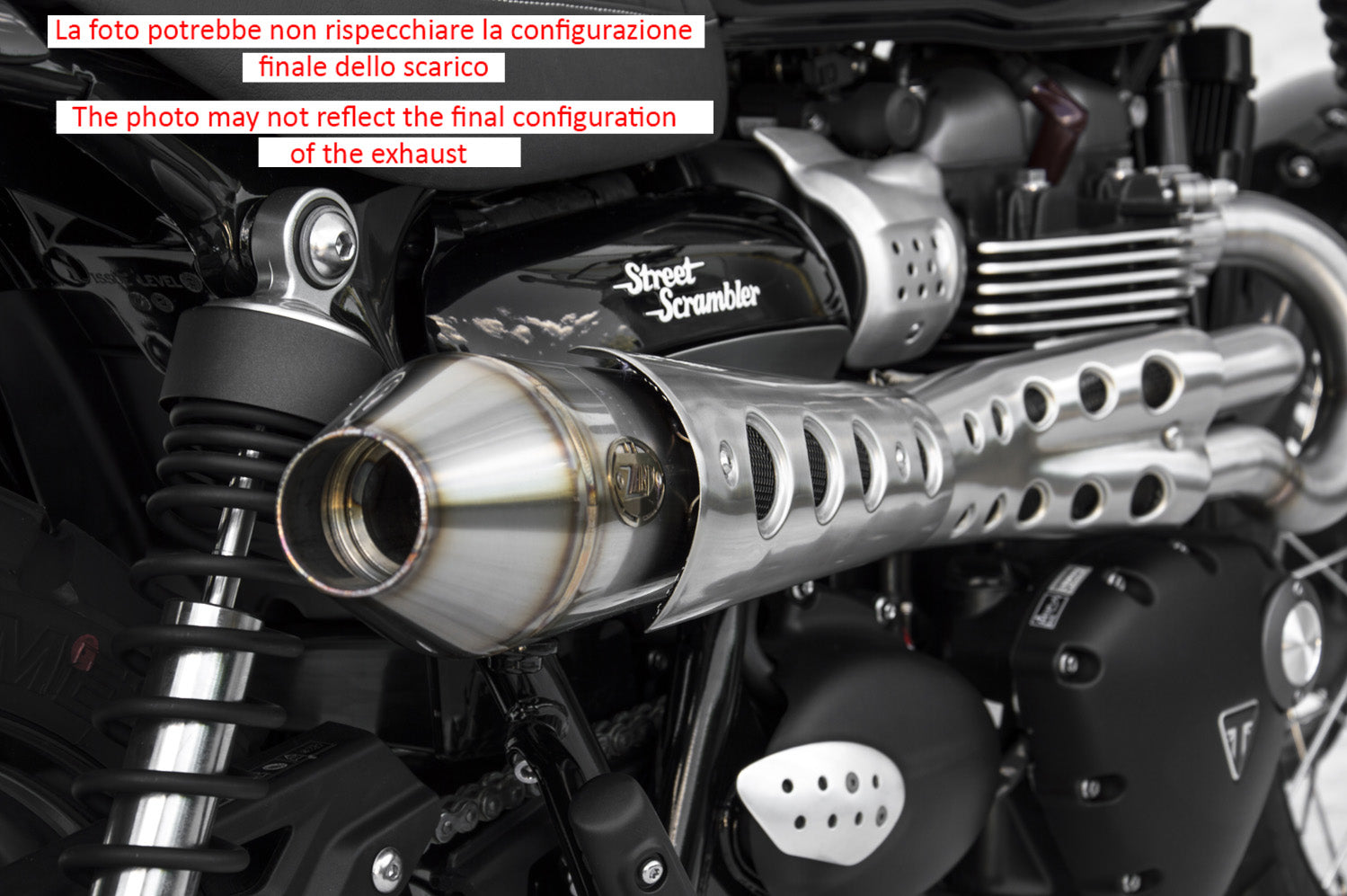 EXHAUST ZARD STEEL CONICAL HIGH RACING TRIUMPH STREET SCRAMBLER 2017-23