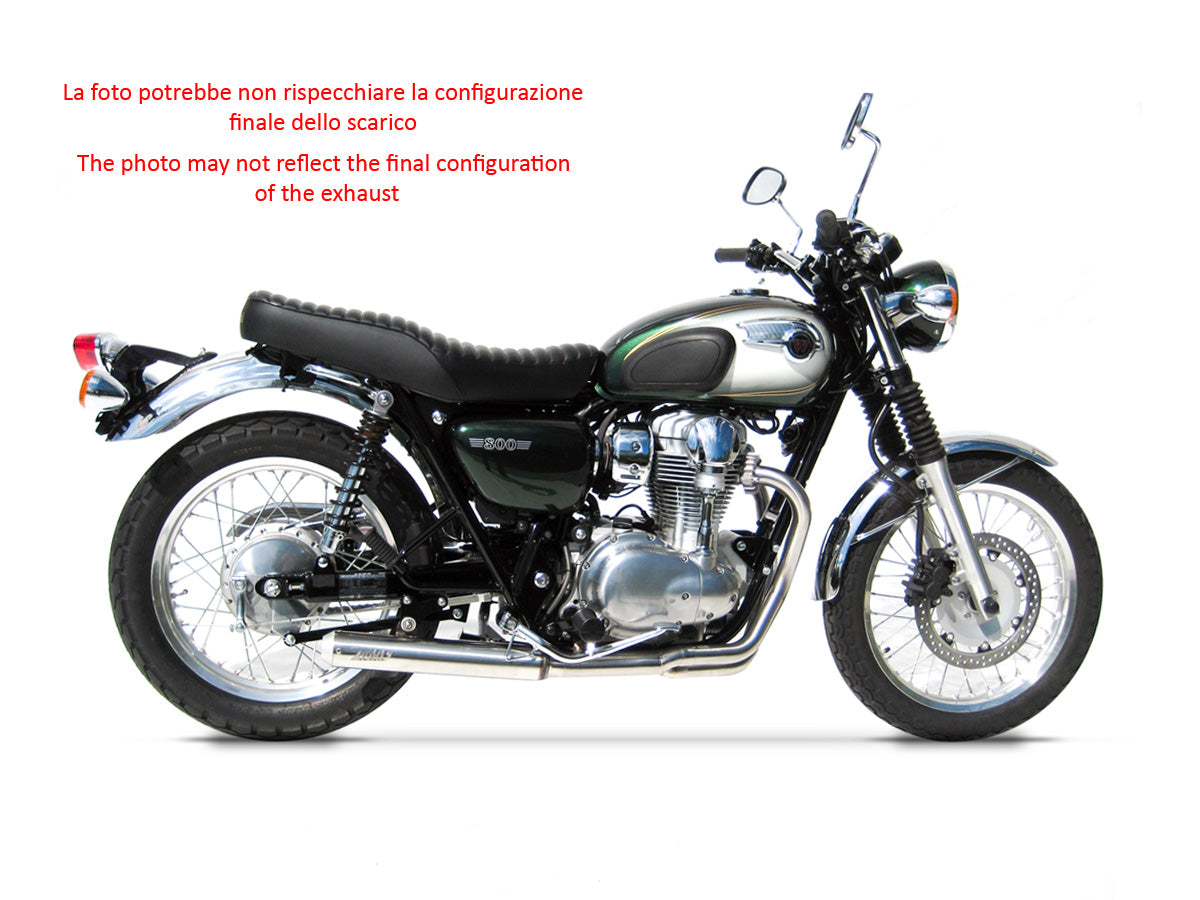 SCARICO COMPLETO ZARD CROSS ACCIAIO INOX RACING KAWASAKI W 800 2010 - 17