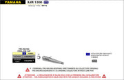SILENCER APPR. E5+E9 PRO-RACING WITH FONDELLO INOX ARROW YAMAHA XJR 1300 07-17