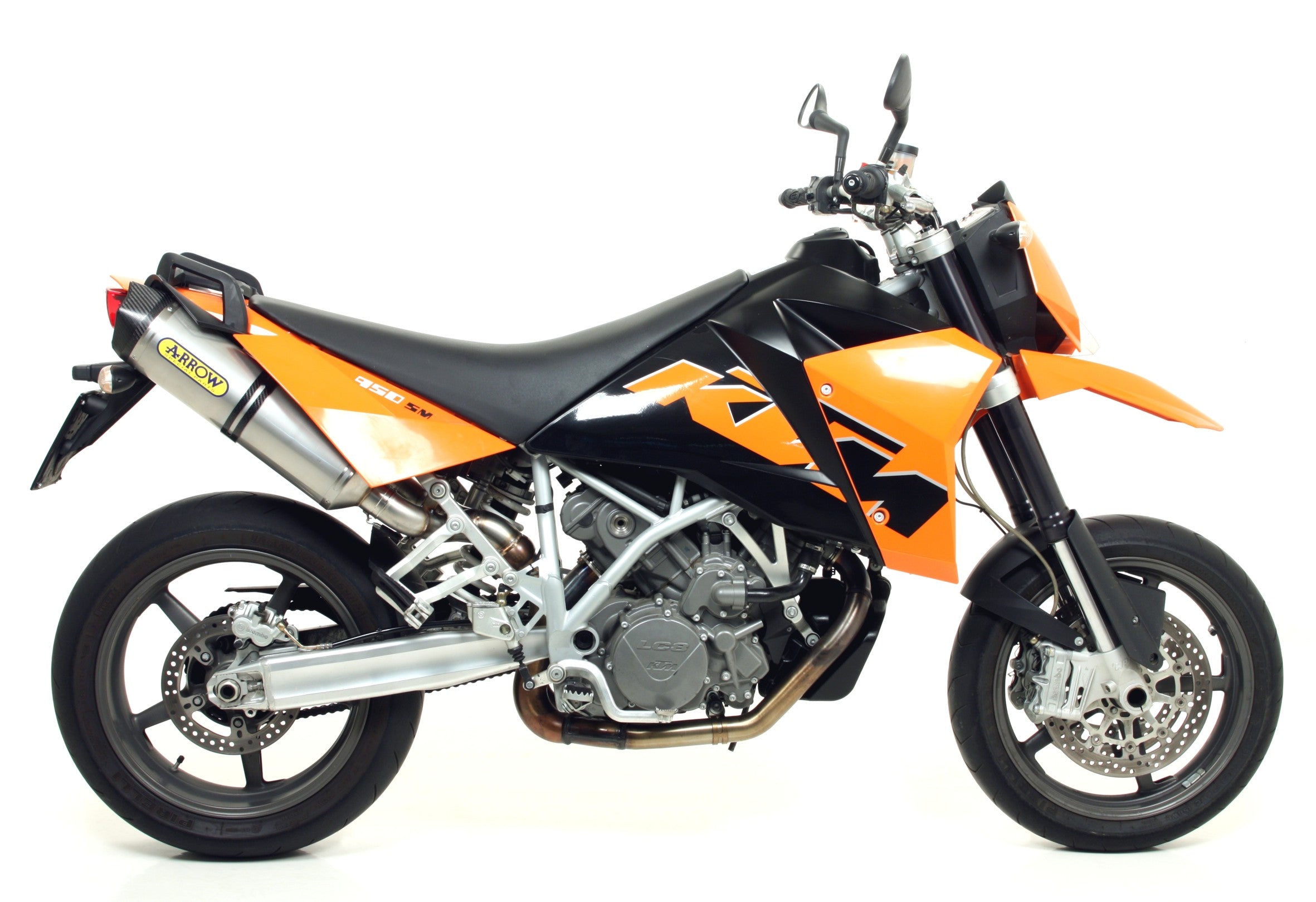 KIT SILENCER APPROVED E5+E9 RACE-TECH TITANIUM-CARB ARROW KTM 950 SM 06-2009