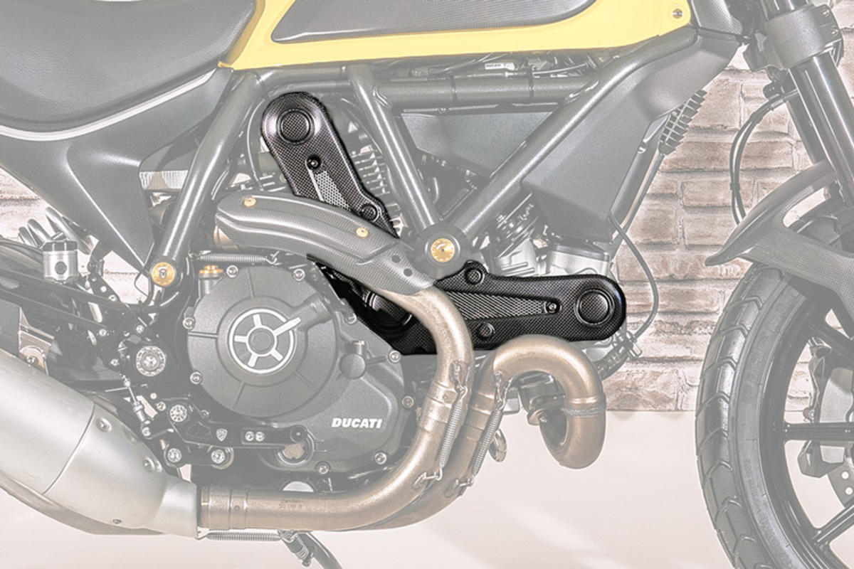 BELT COVER MATT CARBON CNC RACING DUCATI SCRAMBLER 800 CAFE RACER